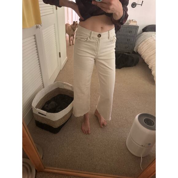 Ann Taylor Loft Wide Leg High Waisted Crops - Picture 2 of 9